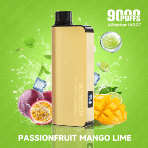 alibarbar vape 9000 passionfruit mango lime ingot.png