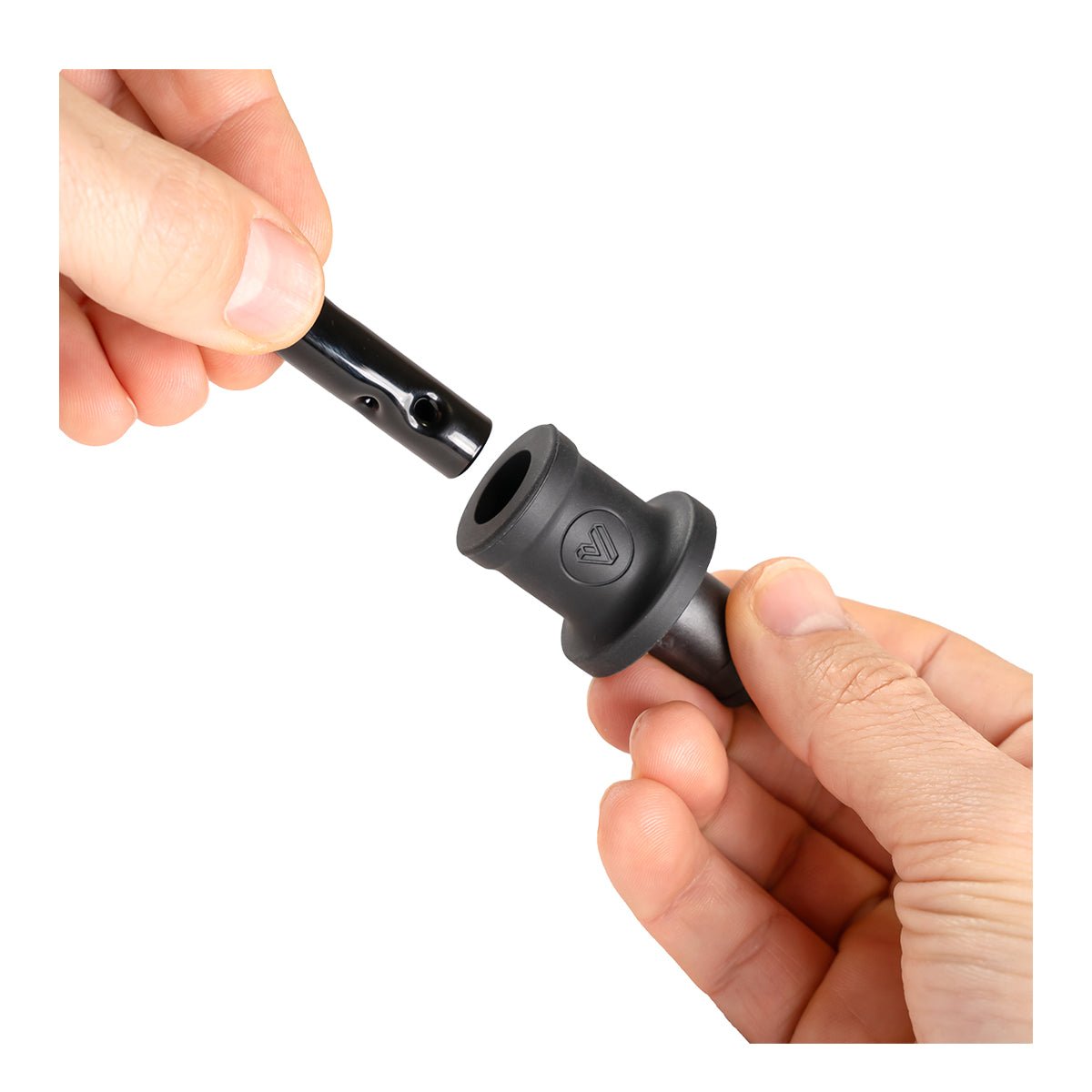 volcano glass adapter in hand view with dimpled stem.jpg volcano glass adapter in hand view with dimpled stem.jpg